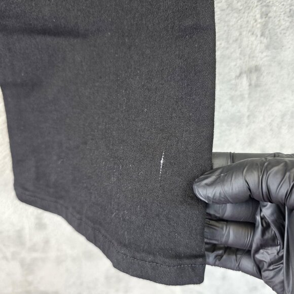 Bamboo Original Denim Jeans Womens 3 Black Bootcut Low Rise Rhinestone Studded - Picture 9 of 12